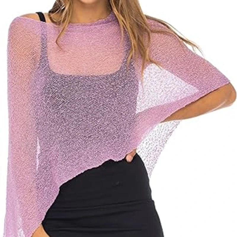 hirigin Boho Beach Vacation Pullovers Tees Summer Irregular Knitted Cover-ups Crop Tops Y2k Aesthetic Vintage Smocked T-shirt