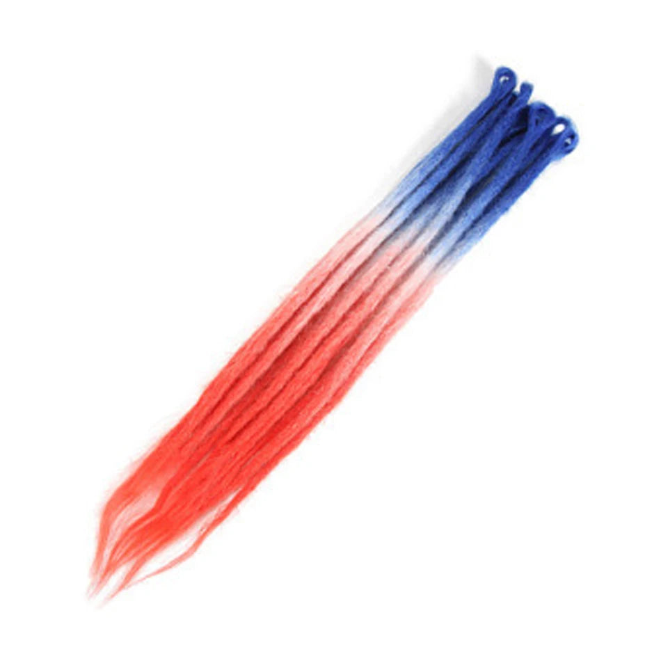 Synthetic Handmade Dreadlocks Hair Extensions Natural Braiding Hair For Black Women Crochet Hair Ombre Colored Crochet Braids