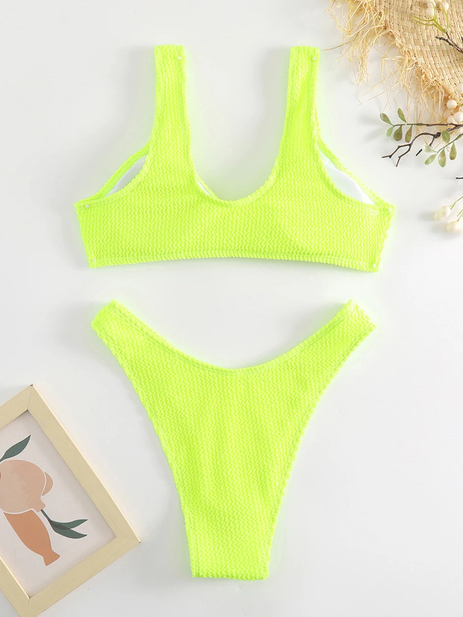 Sexy Bikini 2026 Women Swimsuit Female Swimwear Push Up Thong Bikinis Set Brazilian Woman Bathing Suit Swimming for Beach Wear