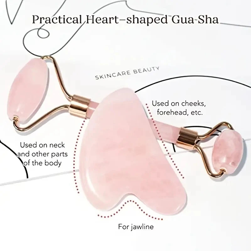 Natural Stone GuaSha Jade Scraper Facial Beauty Scraping Massage Tools Firm Skin Care Face Gua Sha SPA Physical Therapy Roller
