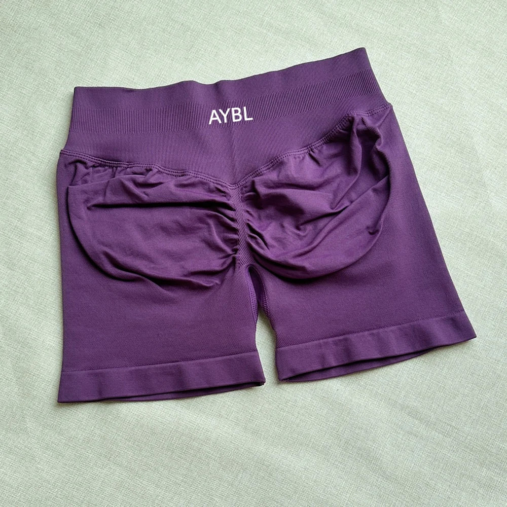 Fashion Shorts Low Waist Seamless Yoga Shorts Scrunch Bum Gym Shorts Women Workout Biker Stretch Fitness Shorts