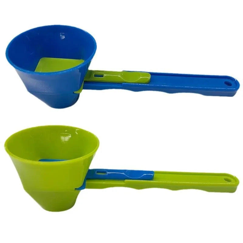 Durable PP Material Mess-Free Protein Powder Scoop Sliding Funnel Measuring Spoonfor Supplement Kitchen Gadget for All Occasions