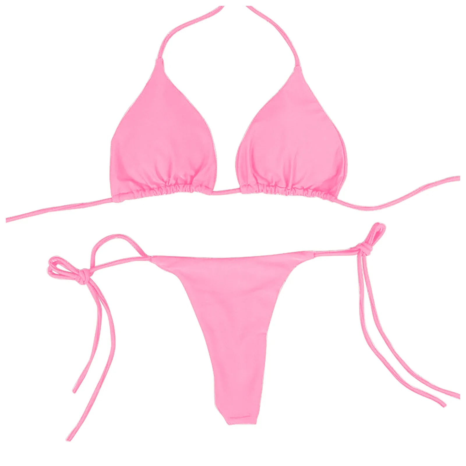 Women's Summer Swimsuit Sexy Bikini Set Push-up Padded Bra Thong Two Pieces Swimwear Beachwear Bathing Suit Female Sexy Swimsuit