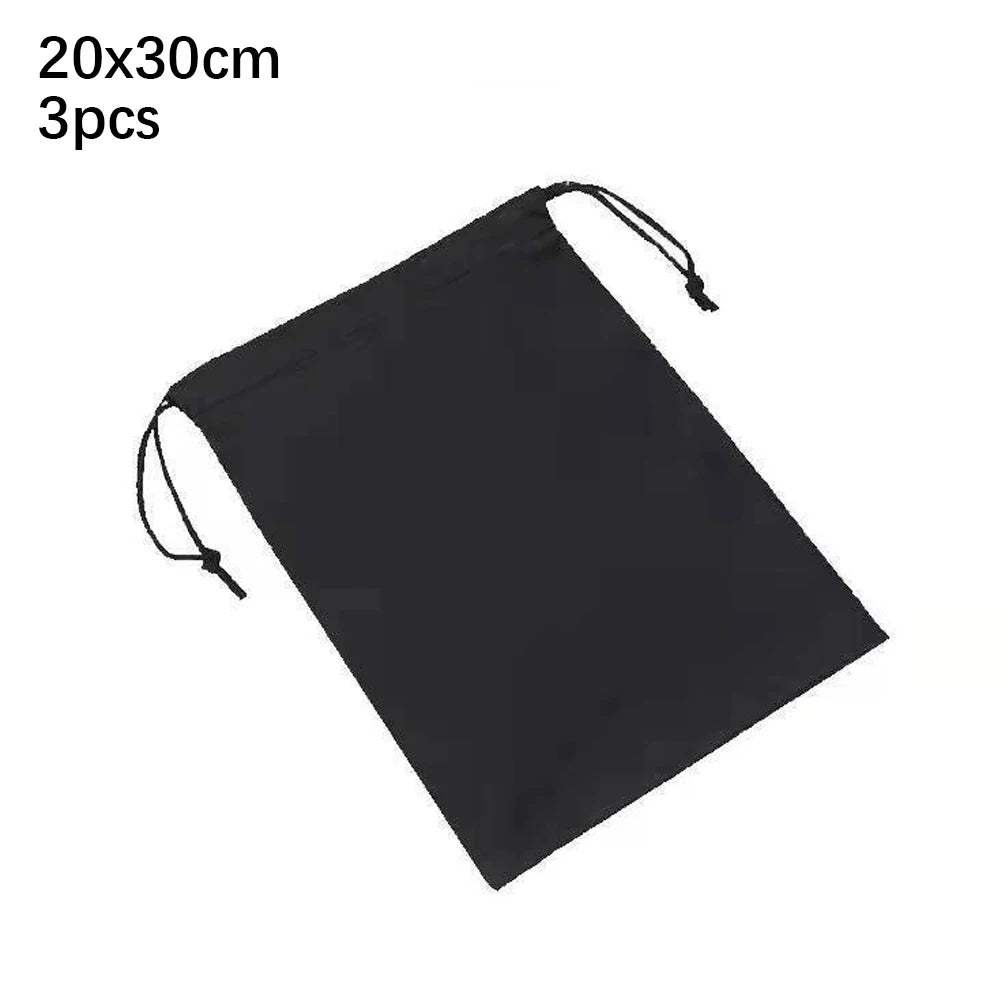 Sacs de rangement en Nylon, sac d'emballage à cordon, housse anti-poussière robuste, poignée en corde Flexible, sac d'organisati