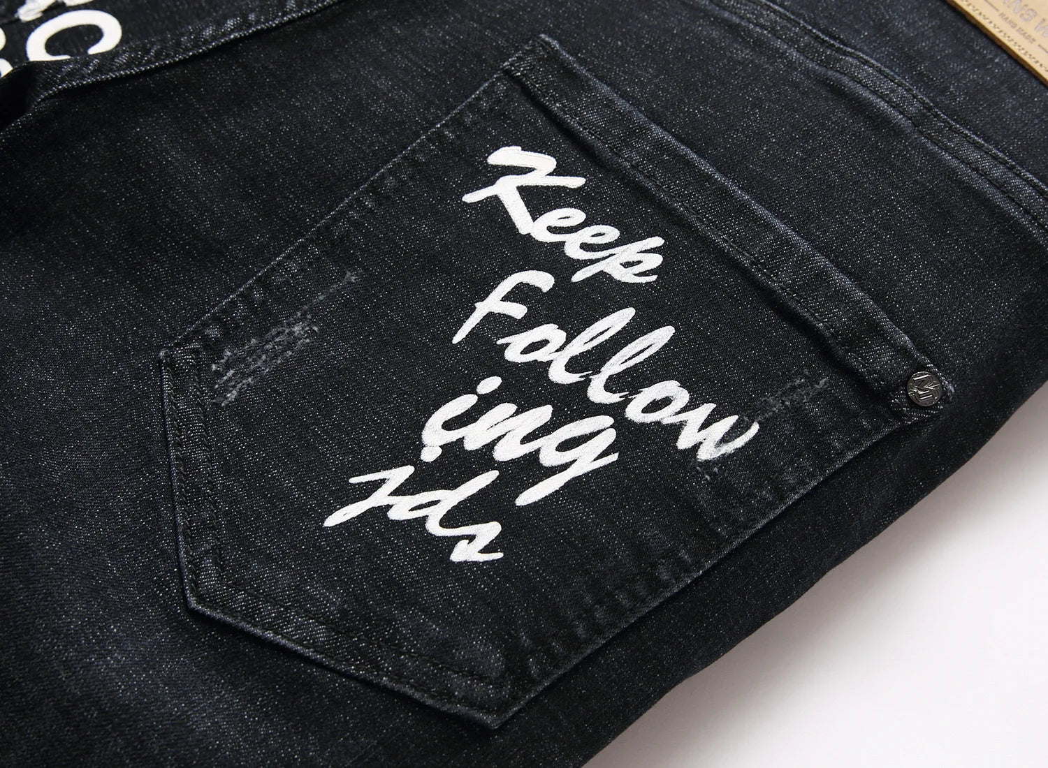 Men Summer White Ripped Denim Shorts Male Holes Short Jeans New Fashion Streetwear Stretch Jeans Shorts Pants Srtaight Fit Jeans
