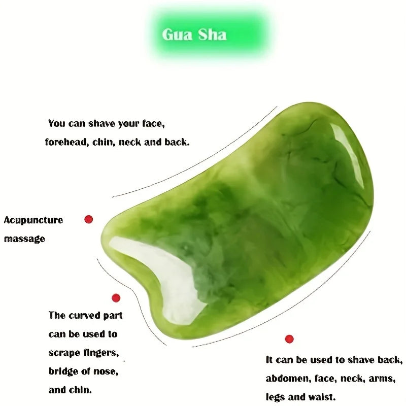 7Pcs Gua Sha Board Massage Tools Face Neck Body Massage Beauty Tool SPA Skin Caring Neck Pain Relief Scraper Scraping Massager