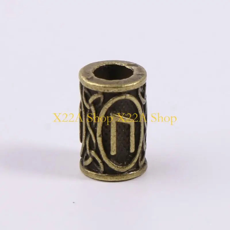 Unique 24Pieces/Set Beard Bead Set Dreadlocks Rings for Dreads Beards Hair Paracord Pendants Bracelets DIY Gift