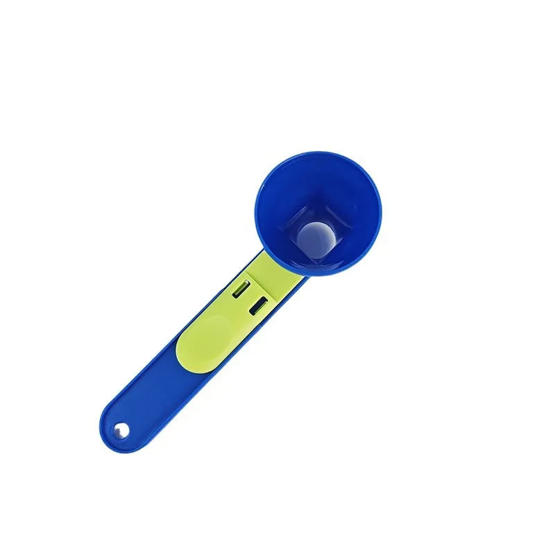 Durable PP Material Mess-Free Protein Powder Scoop Sliding Funnel Measuring Spoonfor Supplement Kitchen Gadget for All Occasions