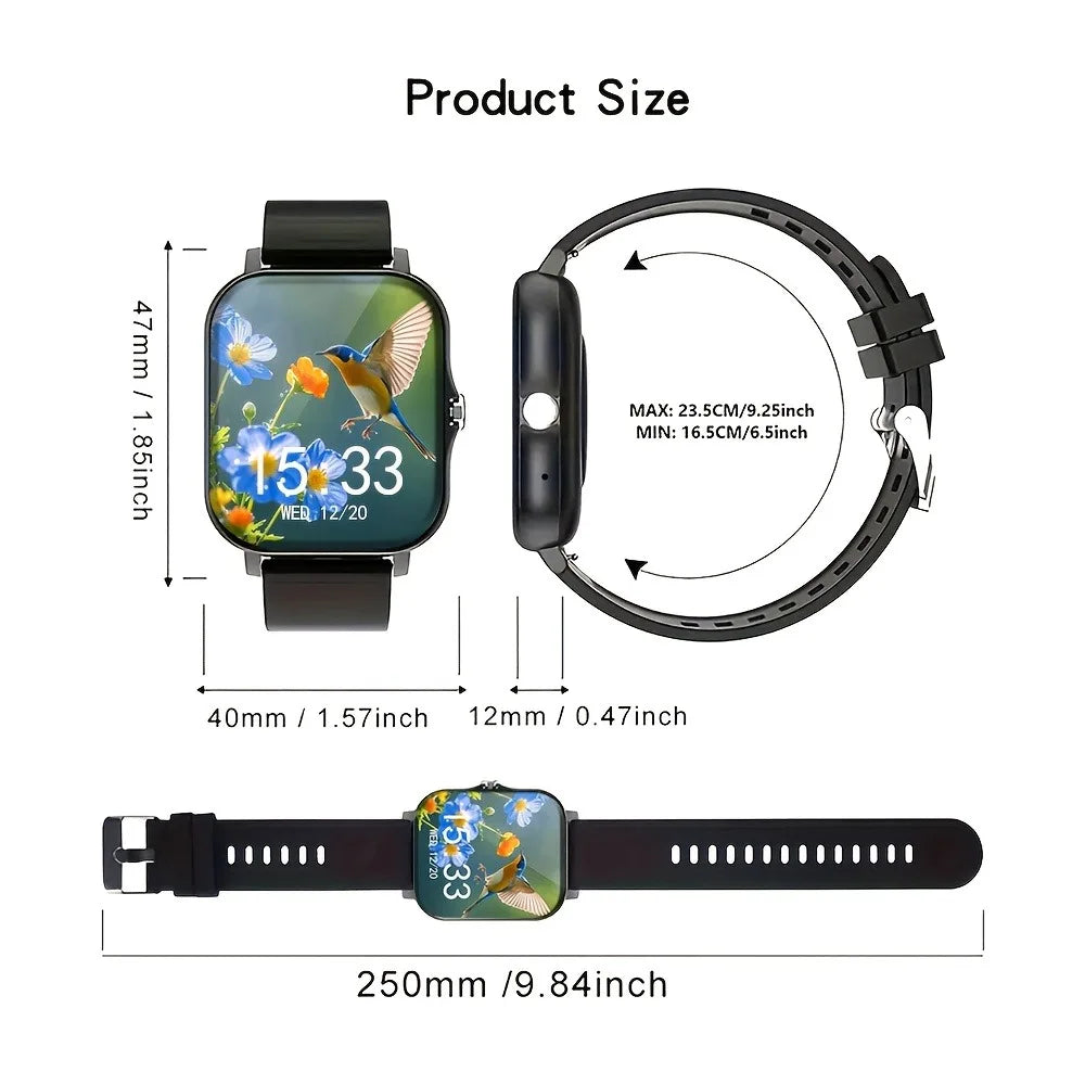 2025 New 4.65cm  Touchscreen Smartwatch with WirelessVoice180mAh Rechargeable Battery Sleek Smartwatch  Alloy Case Watch Smart