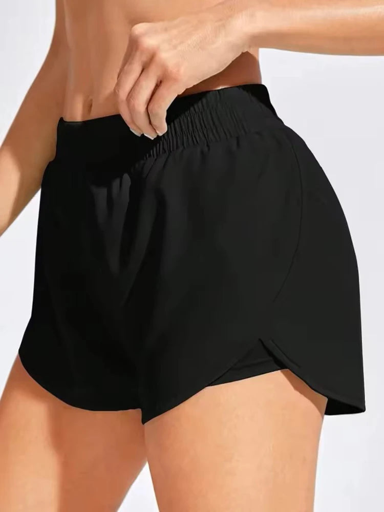 Yoga Shorts Women Fitness Elastic Running Workout Short Leggings For Ladies Gym Sport Shorts Fitness Sportwear