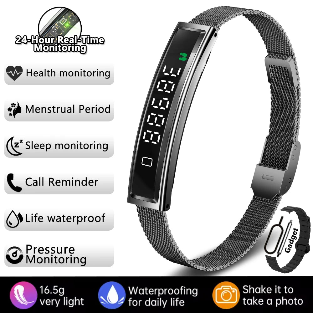 2026 New Smart Watch Pedometer Health Smart Bracelet Women Men Sports Fitness Waterproof Heart Rate Sleep Monitoring Wristbands