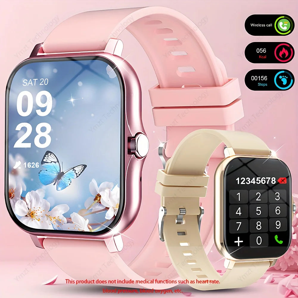2025 New 4.65cm  Touchscreen Smartwatch with WirelessVoice180mAh Rechargeable Battery Sleek Smartwatch  Alloy Case Watch Smart