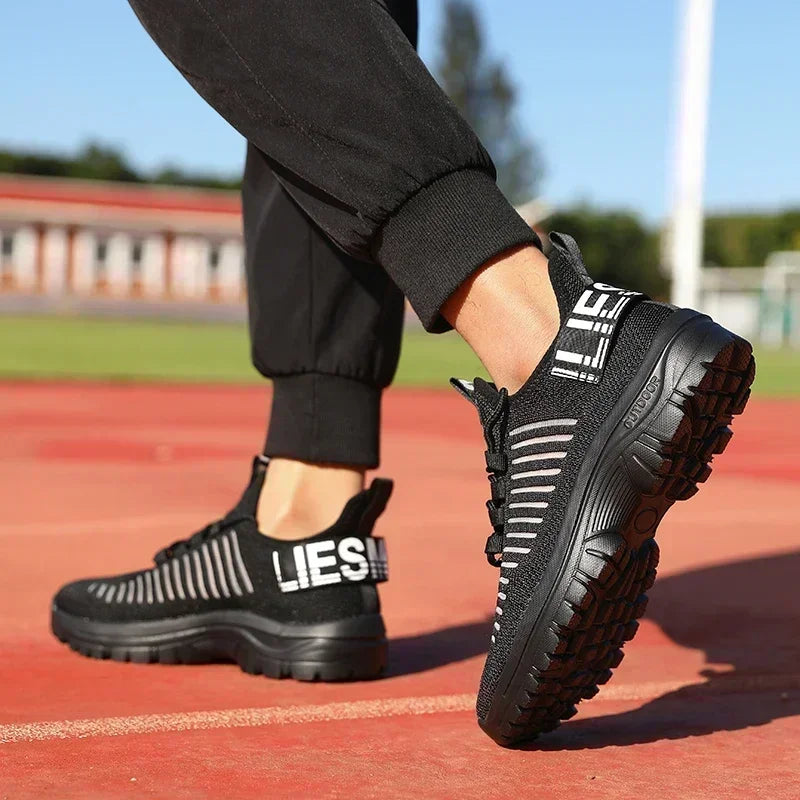 Men's Running Shoes Comfortable Correction Arch Support Breathable Mesh Straps Casual Shoes Gym Training Travel Sports Shoes
