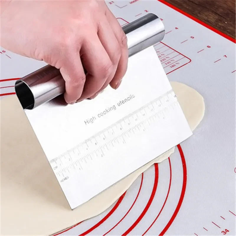 Baking Decorating Tools, DIY, Pastry Cutters, Cake Scraper, Dough Scraper, Fondant Spatulas, Edge, Cooking, Stainless Steel