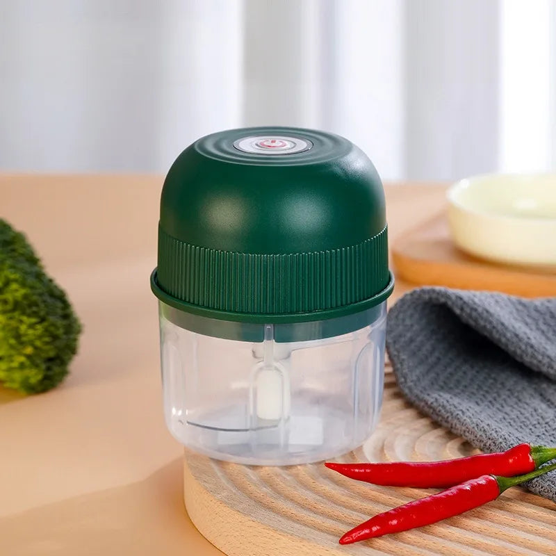 Electric Garlic Masher Garlic Mashing Machine 260ML Meat Grinder Onion Vegetable Crusher Kitchen Mini Blender