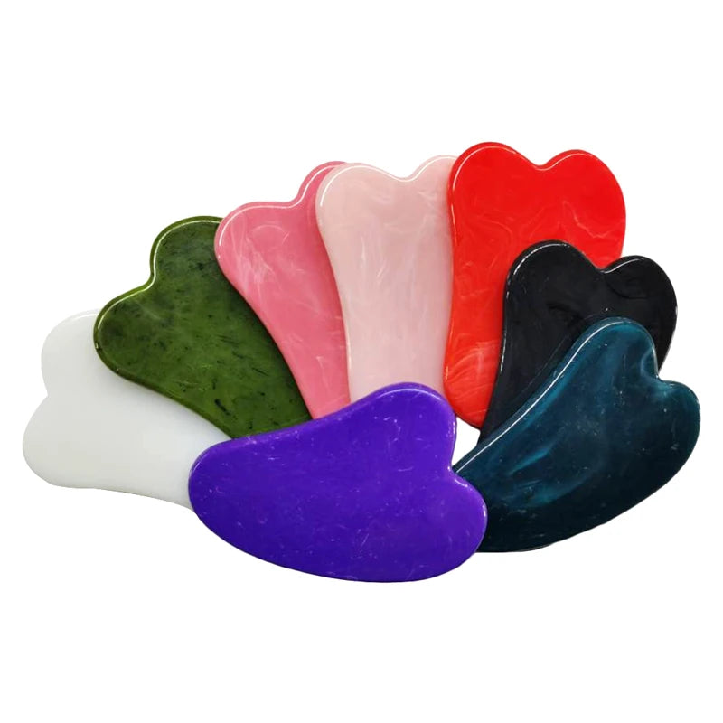 Natural Jade Gua Sha Scraper Board For Face Neck Skin Lifting Wrinkle Remover Beauty Care Massage Rose Quartz Jade Guasha Stone