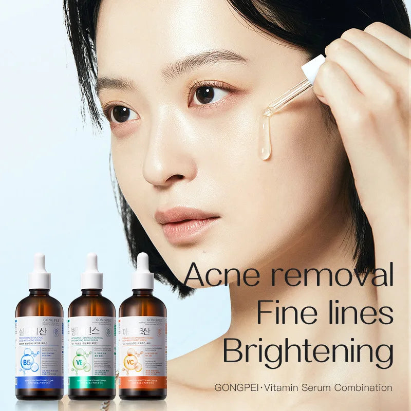 GONGPEI Vitamin C 100ml Whitening Serum Moisturizing Anti-Wrinkles Salicylic Acid Anti Acne Face Essence Korean Skin Care