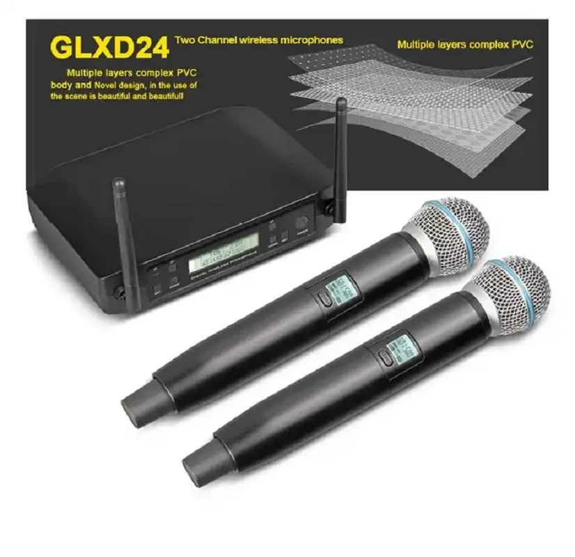 Wireless Microphone Professional System UHF Automatic U segment FM mobile loop  Frequency 60M Party Stage Church speech karaoke