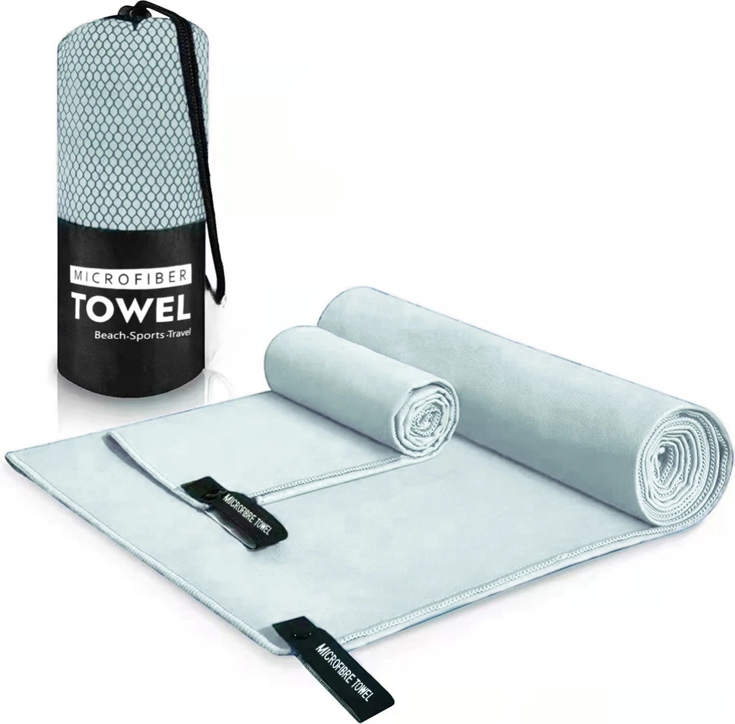 Beach Towel Sports Microfiber Quick Dry Pocket Towel Portable Ultralight Absorbent Towel For Swimming Pool Gym Fitness Yoga