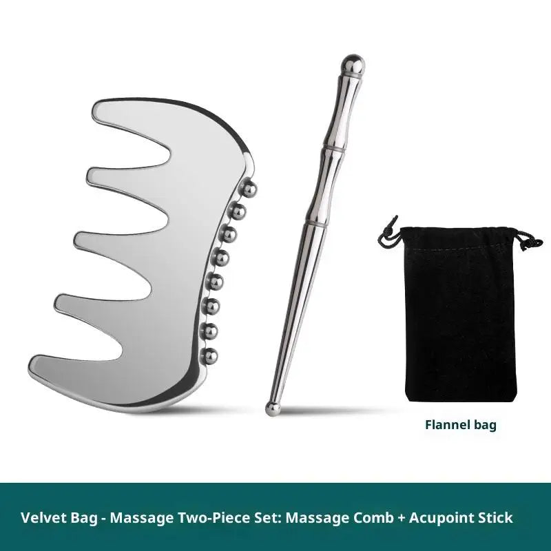 Gua Sha Board Guasha Massage For Face Stainless Steel Body Massager Facial Scraping Plate SPA Guasha Scraper For Neck Back