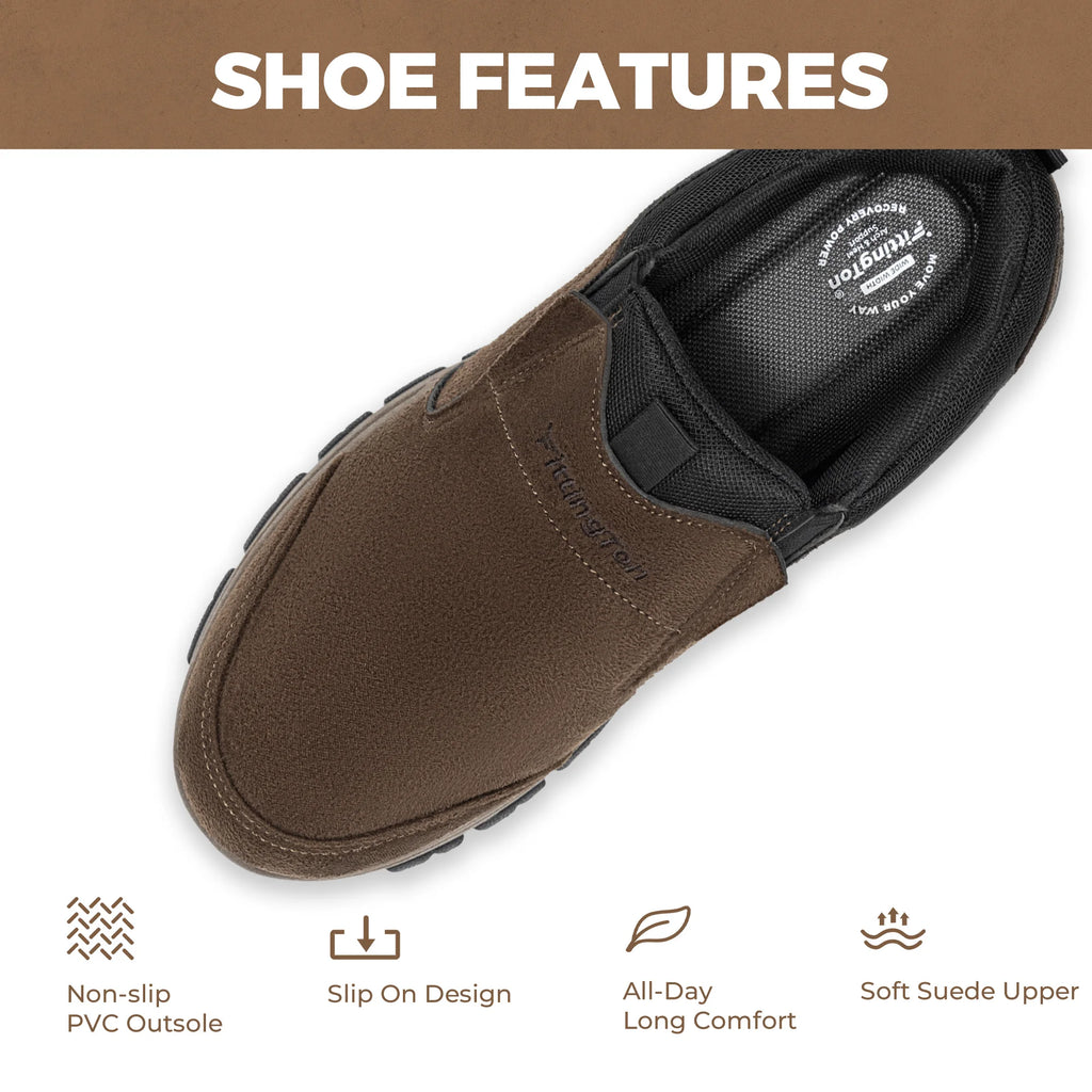 Men's Slip-On Shoes Loafers For Business Casual Wear Lightweight Comfortable With Arch Support Insoles For All-Day Comfort