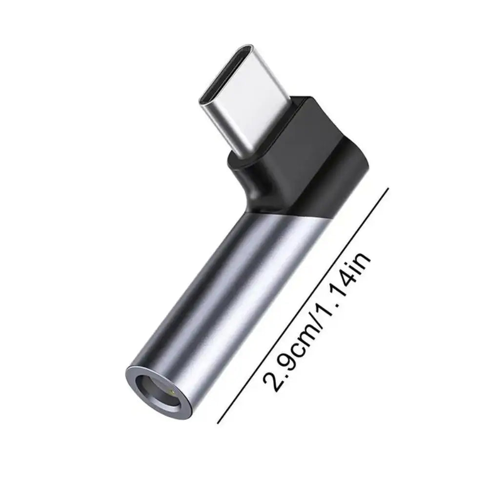 Type-C To 3.5mm Headphone Adapter Usb C Audio Earphone Adapter Right Angle HIFI Wired Headset Type C Converter