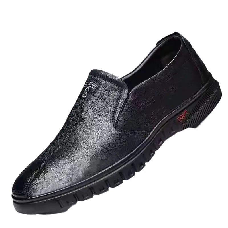 2025 PU Leather Men's Loafers Luxury Men Casual Shoes New Fashion Driving Shoes Breathable Slip on Men Moccasins Plus Size 39~44