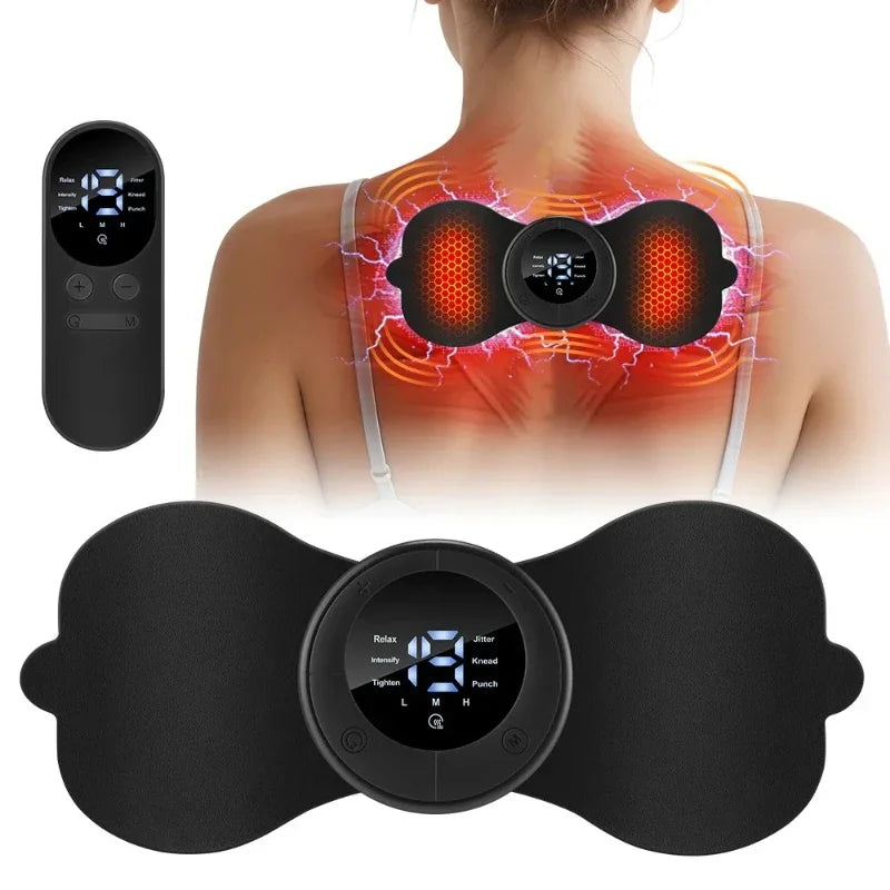 Multi functional full body universal heating massager EMS pulse digital display screen massager 6-speed 19 gear massage patch