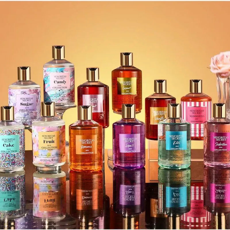 Women's Shower Gel 300ml, Fragrance Shower Gel, Velvet Petal, Water Kiss, Long-lasting Fragrance, Perfume Shower Gel