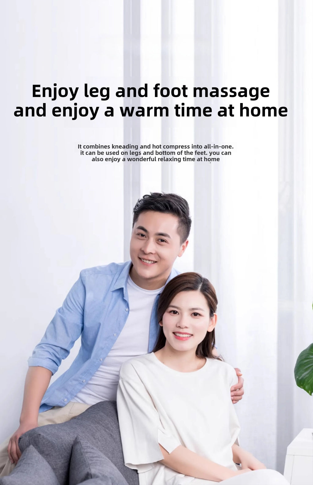 3D Shiatsu Foot Massager for Circulation Relax, Machine with Deep-Kneading Heat, Calf Massager,Ideal Gift for Mom Dad Friends