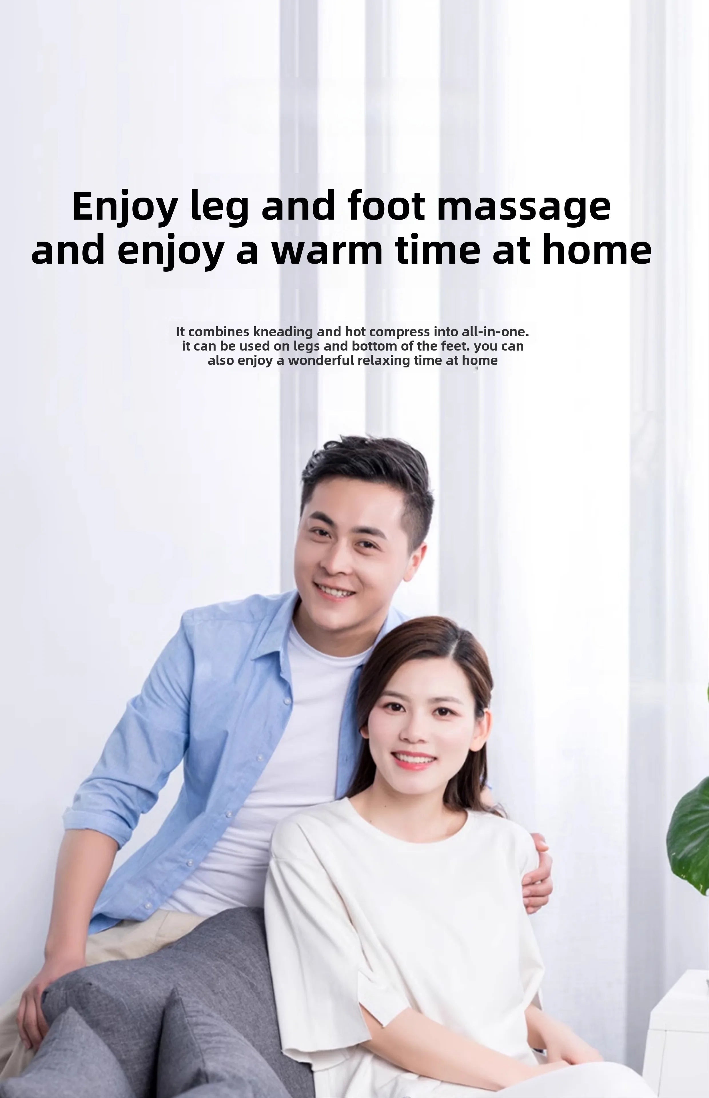 3D Shiatsu Foot Massager for Circulation Relax, Machine with Deep-Kneading Heat, Calf Massager,Ideal Gift for Mom Dad Friends