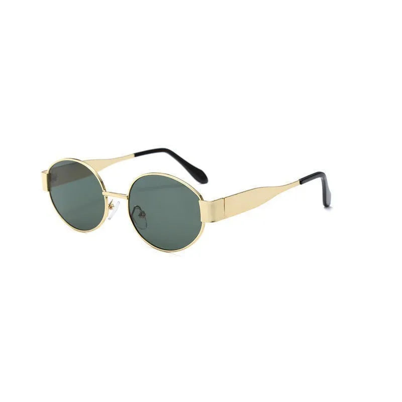 2025 New Fashion Retro Women Sunglasses Luxury Oval Frame Sunshade UV400 Unisex Outdoor Glasses for Traveling, Driving, Parties