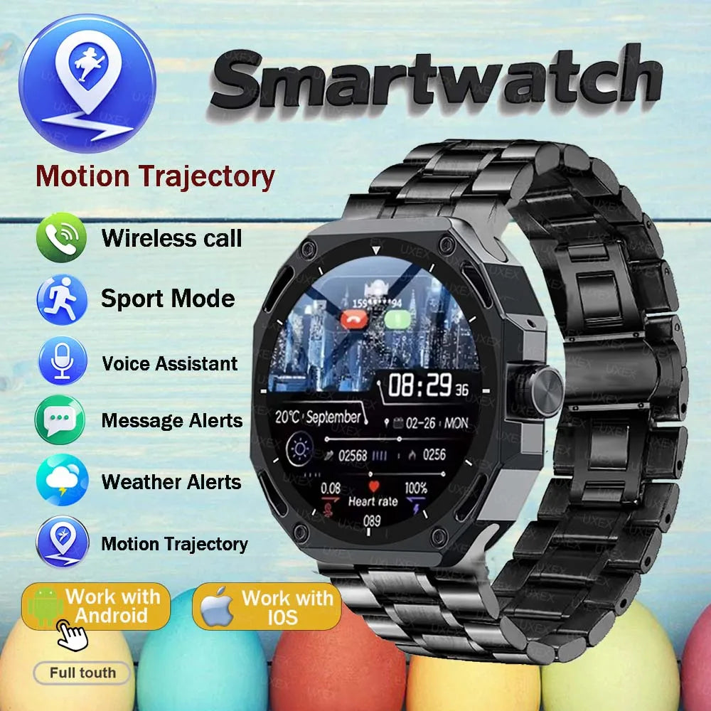 New Arrivals 1.53 HD Smartwatch Display Health Tracking BT Call Voice Assistant Sport Multifunction Smartwatches Outdoors Men's
