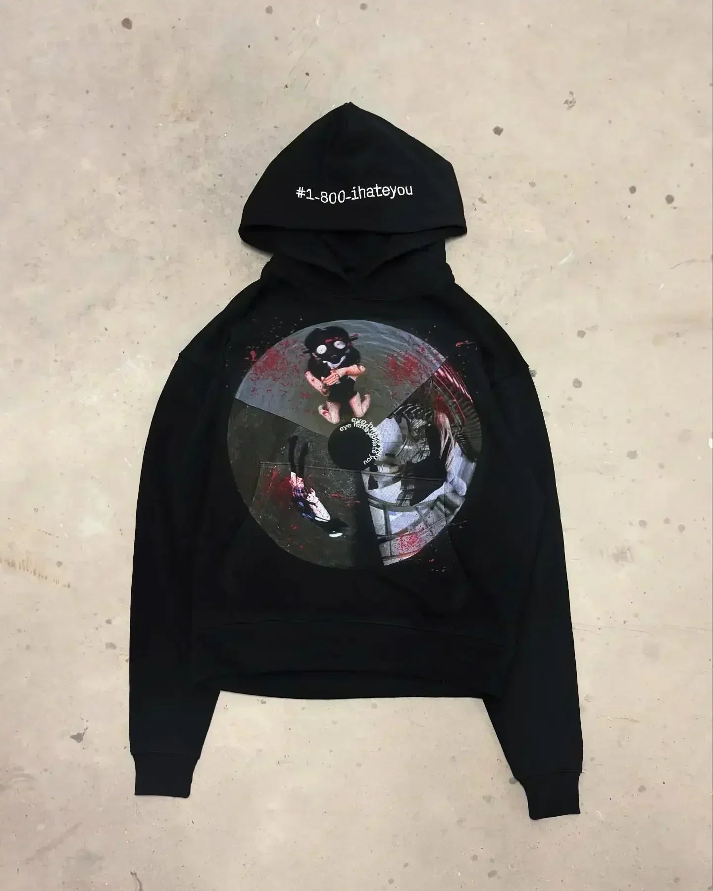 Vintage Style Hoodie Embroidery Print Hoodies Women Grunge Sweatshirt Tops Streetwear Harajuku Gothic Y2k Women Clothing