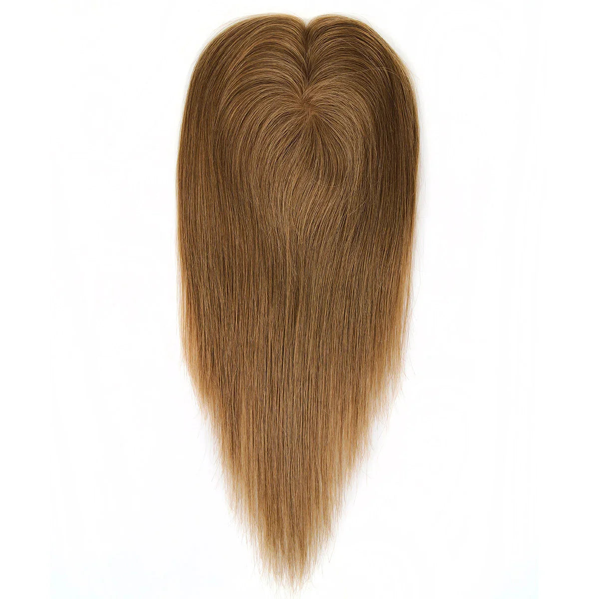 TUW10 3''x5'' Silk Base Hair Topper for Women with PU around 3 Clip 110% Handmade Remy Human Hair Natural Looking Topper Hairpin