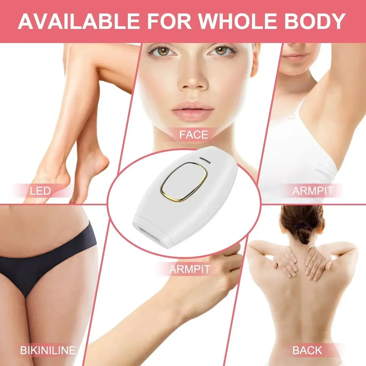 New Permanent IPL laser Hair Remover Hair Cutting Female Facial Hair Laser Epilator Body Bikini IPL 500,000 Flash Depilator