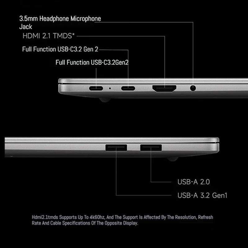 Xiaomi Laptop Redmi Book 14 2025 Ryzen 7-7735H/R5-7535H Radeon 680M/660M RAM 16GB 512GB SSD 14-inch 60Hz Screen Notebook Slim PC