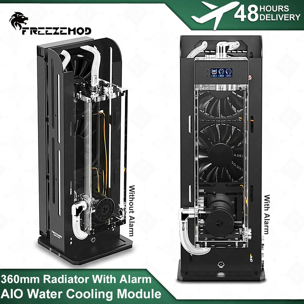 AIO with Alarm Water-cooled Module FREEZEMOD Water DC Pump 7/9 Meter Lift and Water Tank Integrated 12/24V SLMZ-LS-360S