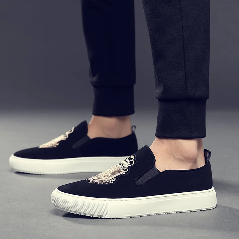 Men's Fashionable All-Match Casual Loafers Comfortable Slip-On Shoes for Every Occasion-19051
