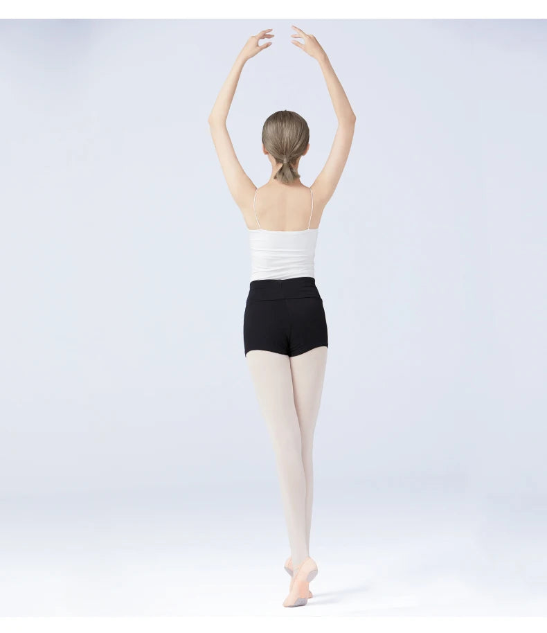 Women Ballet Dance Shorts Girls Black Full Cotton Professional Lady Leggings Boxer Pants for Dancing