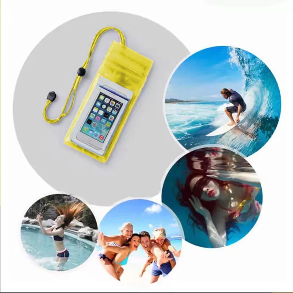 High Waterproof Sealing Swimming Bag Mobile Phone Pouch Large Size Transparent Underwater Dry Protection Bag for iPhone  Xiaomi
