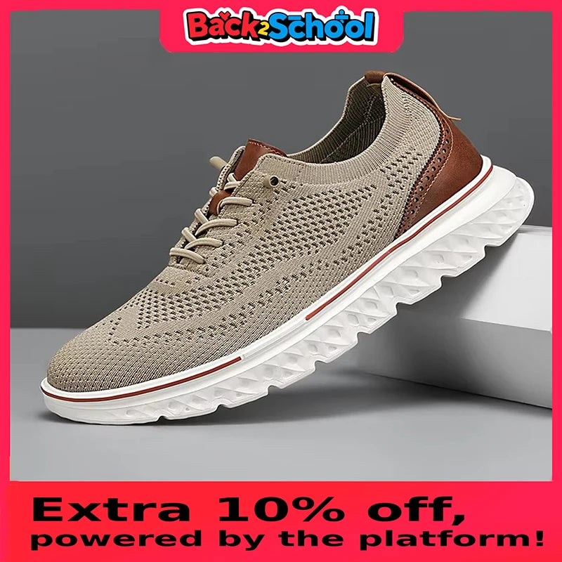 Men Sneakers Men Mesh Casual Shoes Fashion Lightweight Breathable Soft Soled Shoes Summer Outdoor Sports Fitness Large Size 48