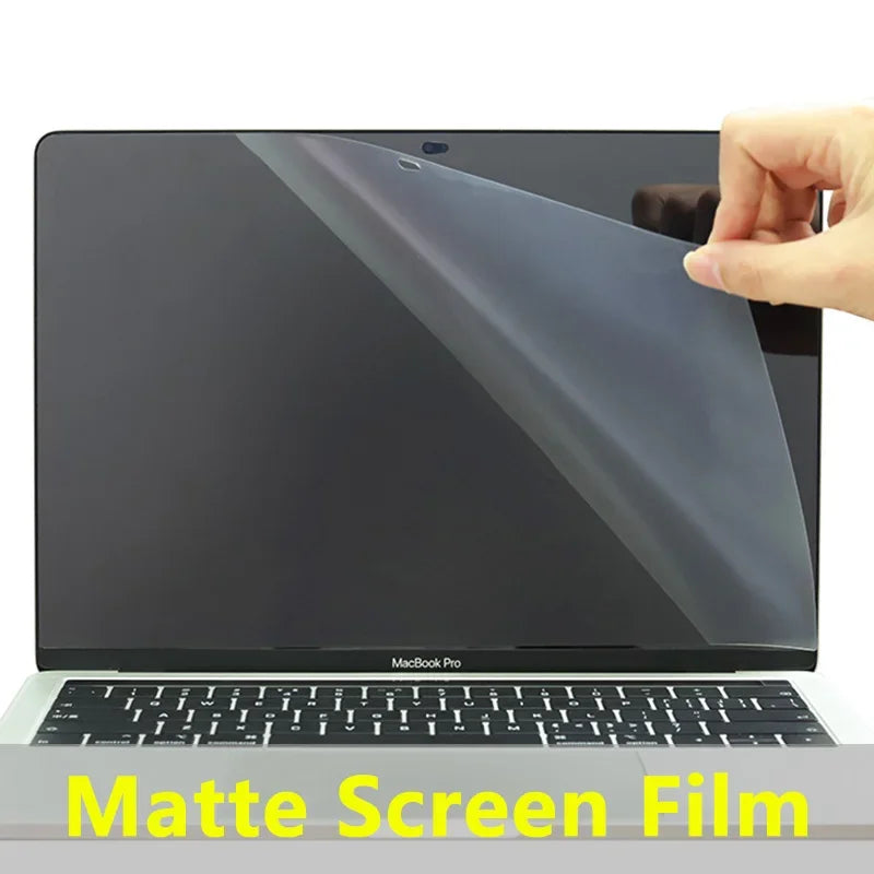 Matte Screen Protector for 2023 MacBook Air 15 A2941 13.6 M2 A2681 Pro 13 14 16 M1 chip A2338 Plastic Screen Film Sticker A2337