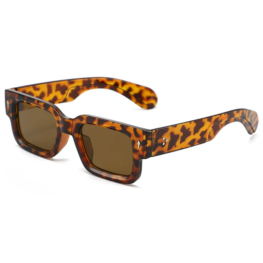 1PC Unisex Retro Square Sunglasses Classic UV Protection Plastic Frame Shades Outdoor Travel Driving Glasses UV400 Eyewear