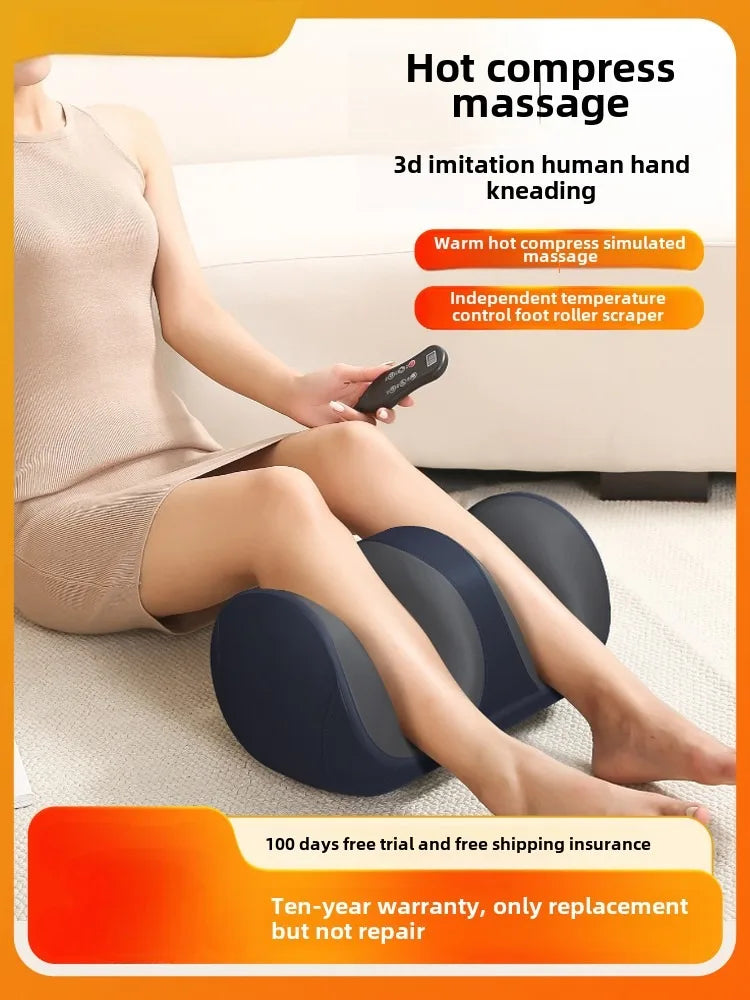 3D Shiatsu Foot Massager for Circulation Relax, Machine with Deep-Kneading Heat, Calf Massager,Ideal Gift for Mom Dad Friends