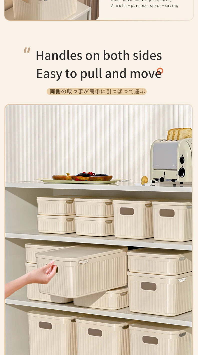 Home Wardrobe Clothes Organizer Plastic Toy Storage Boxes for Bedroom Cabinets Drawers Cosmetic Makeup Doll Accessory Container