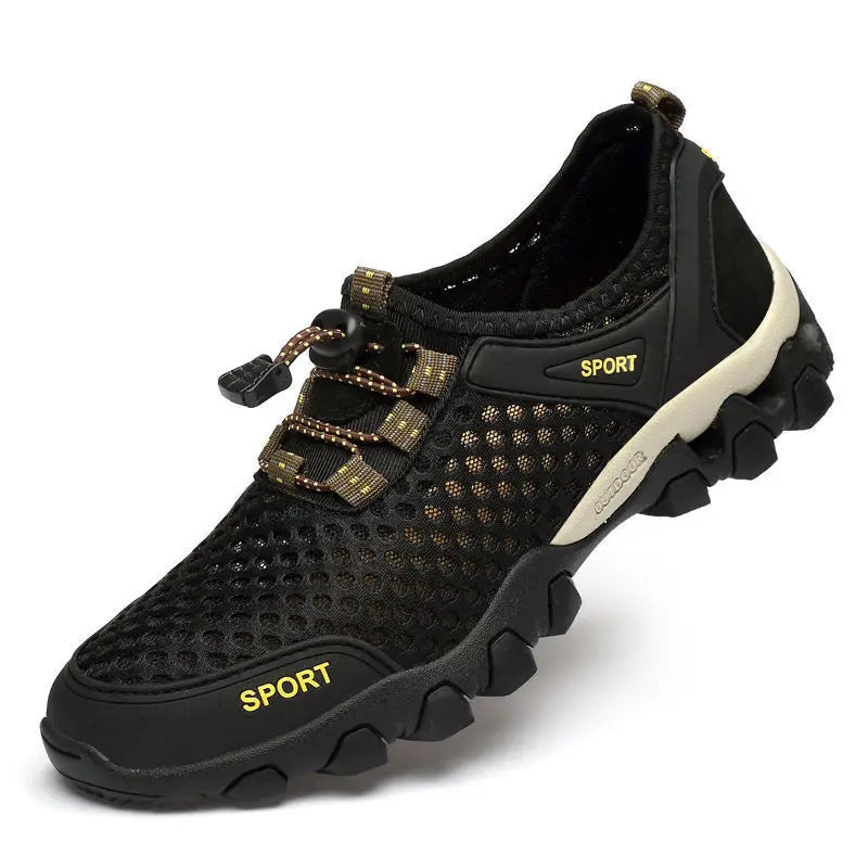 Men's Breathable Running Shoes Summer Sports Casual Mesh Upper Water Entering Climbing Hiking Low Top Slip-On Sandals