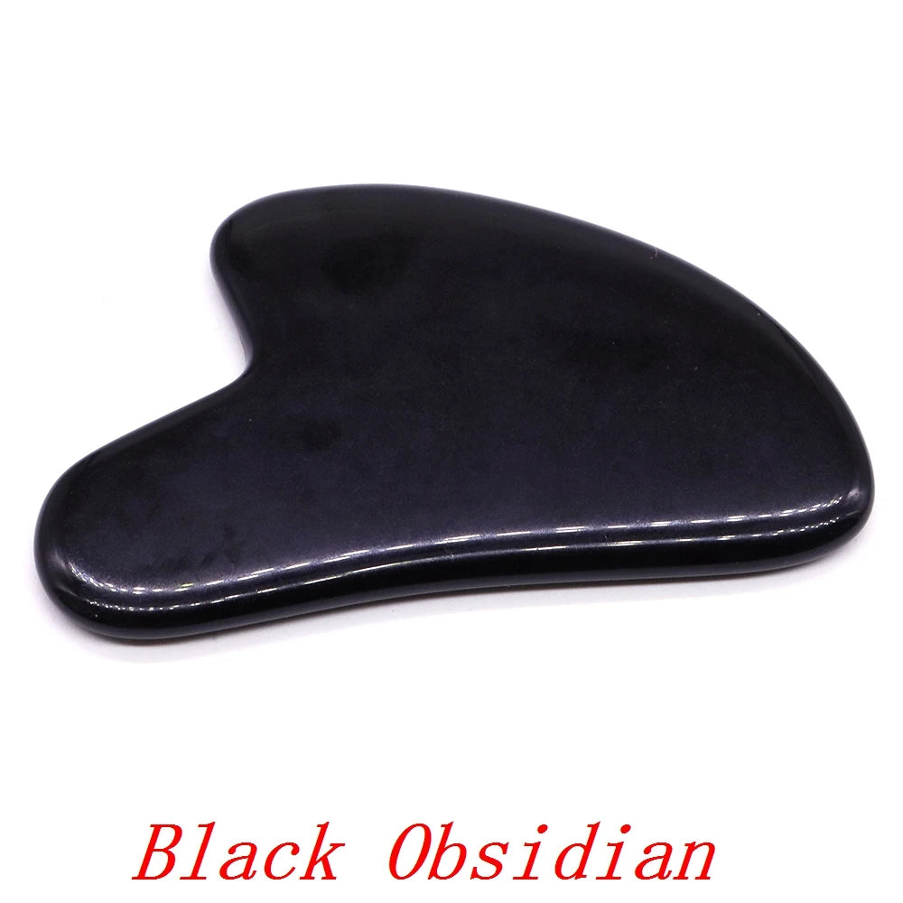 GuaSha Jade Facial Beauty Scraping Massage Tools Firm Skin Care Face Gua Sha SPA Physical Therapy Gue Che Roller Natural Stone