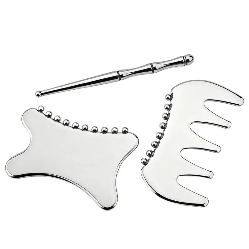 Gua Sha Board Guasha Massage For Face Stainless Steel Body Massager Facial Scraping Plate SPA Guasha Scraper For Neck Back