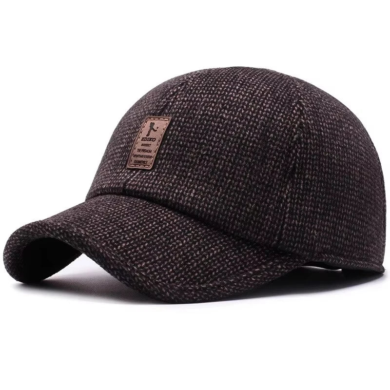 Winter Bomber Hat Men Women Russian Black Leather Ushanka Caps With Ear Flaps Fur Warm Leather Brand Baseball Cap Hats